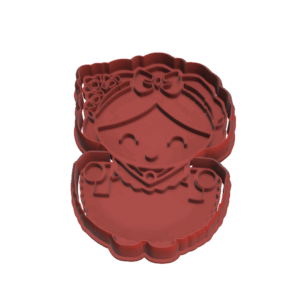 Cortador-Marcador Muñeca Lele Cuerpo Completo con Vestido
